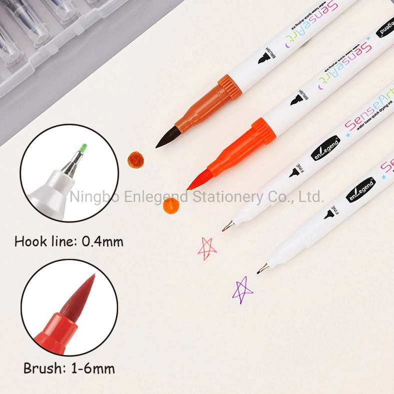 NY-901 Painting Stationery 12/18/24 Colors Soft Brush Watercolor Sketch Marker