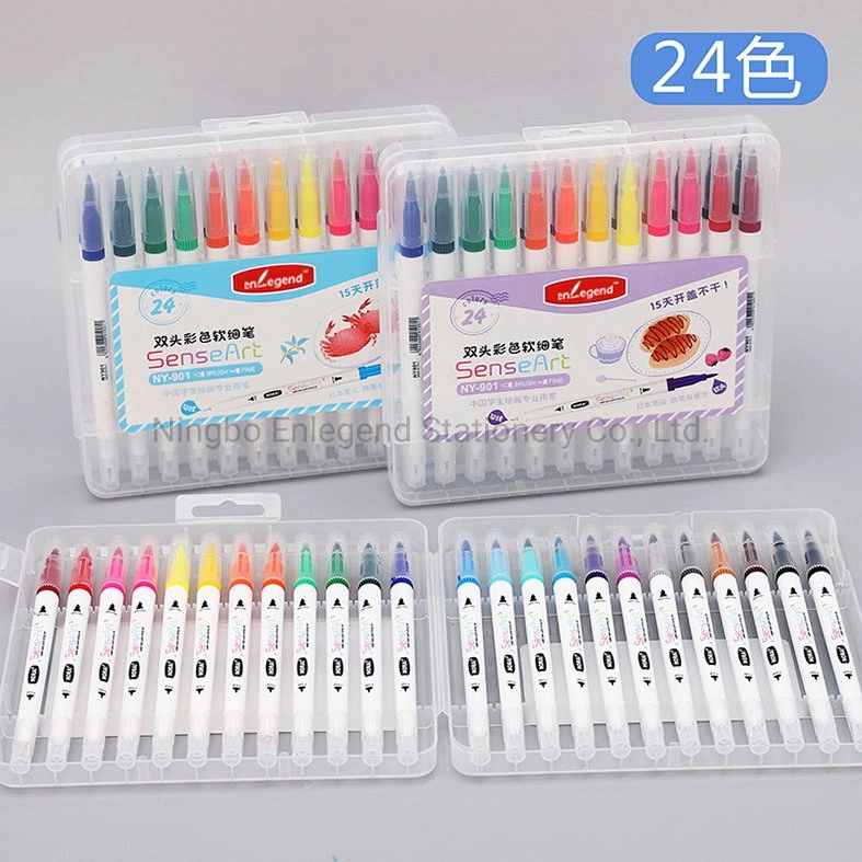 NY-901 Painting Stationery 12/18/24 Colors Soft Brush Watercolor Sketch Marker