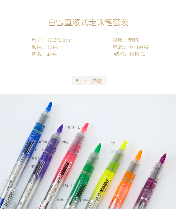 Office Highlighter Chiesle Nib Assorted Highlighter Ink Snowhite Pen