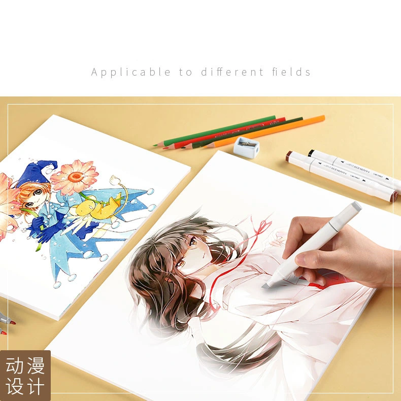 Premium Sketch Book Set Marker Paper Sketchbook Watercolor Pad Acid-Free Drawing Paper