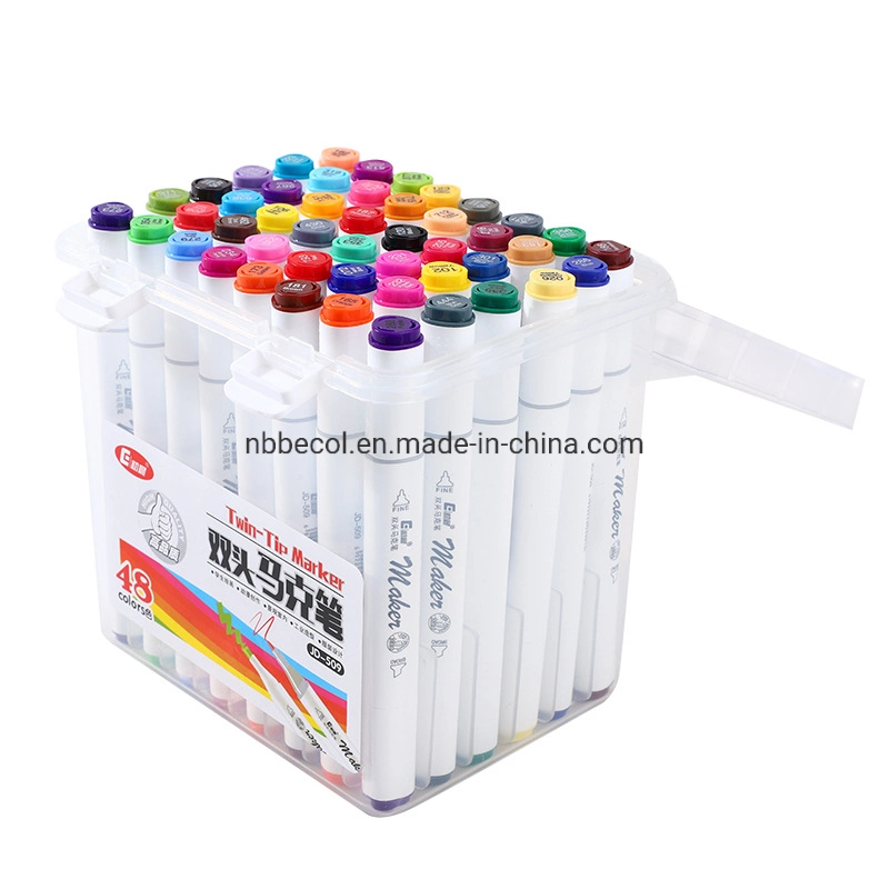 Professional Adult Use Rich Pigment 168 Colors Alcohol Based Graffiti Twin Art Marker Dual-Tip Sketch Marker