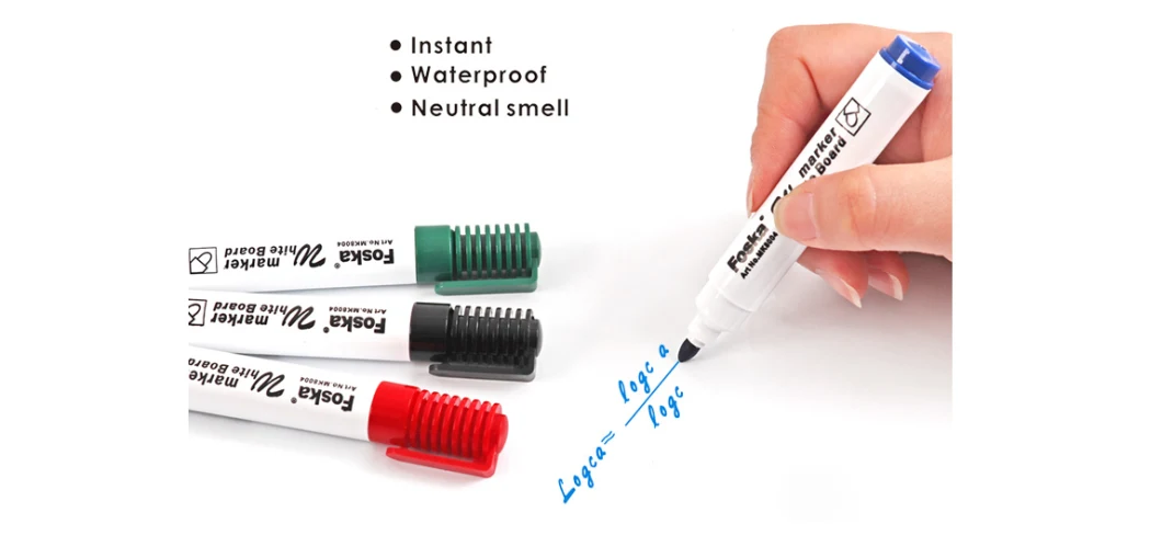 High Quality Instant Waterproof White Board Marker (MK8001)