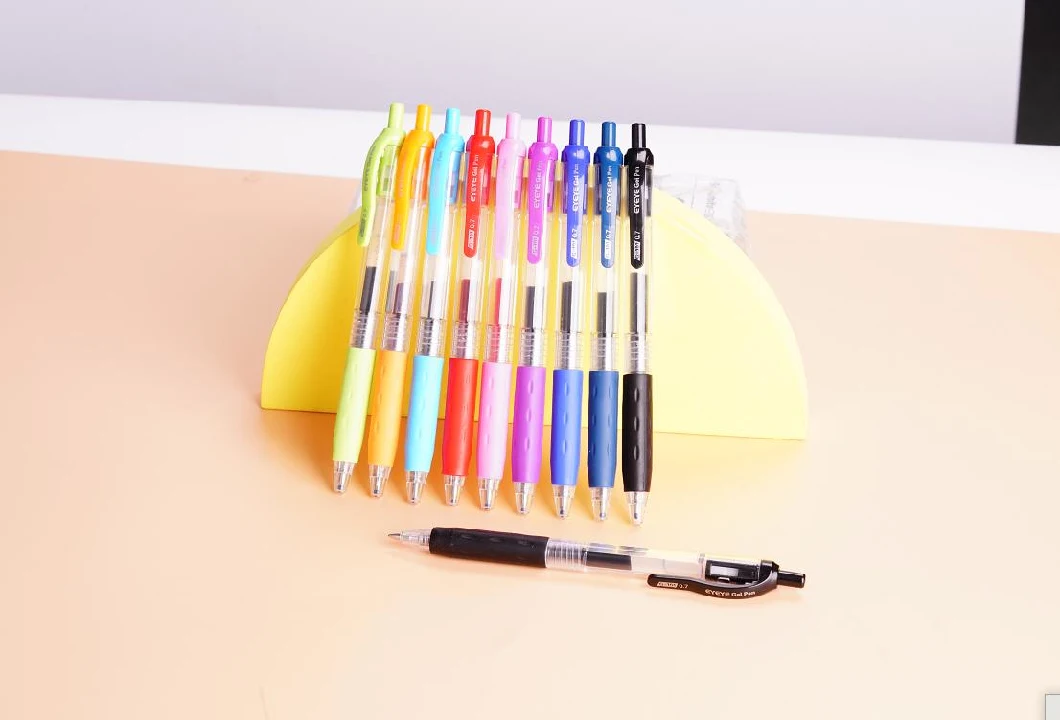 School Supply Snowhite Rt Gel Pen Logo Pen Quick Drying Ink Fine Tip 0.7mm, Assorted Color Pens