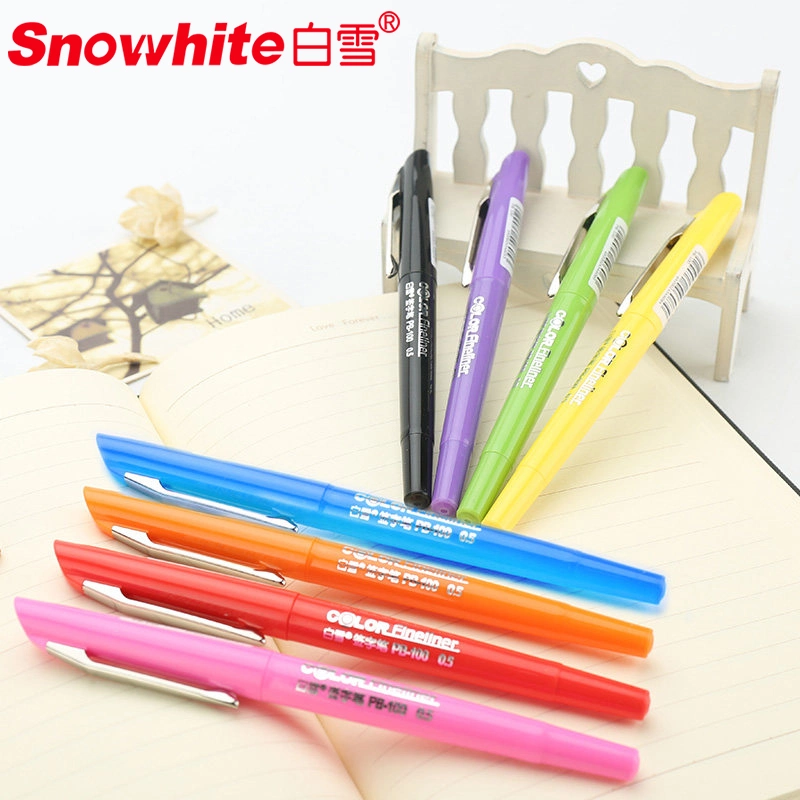 Snowhite Fineliner Pens Marker Pen School Supplies for Teachers &amp; Students Assorted Fashion Colors 12CT
