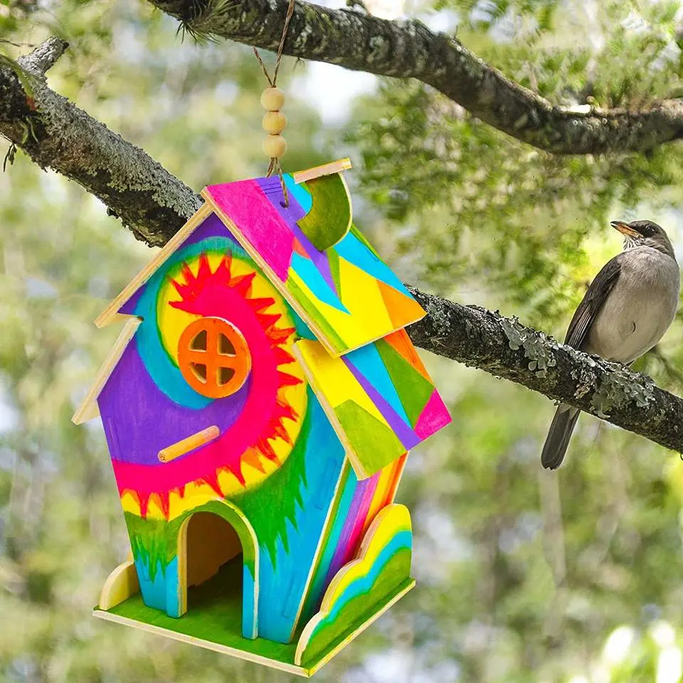 DIY Bird Feeder Kit DIY Wooden Arts Crafts DIY Bird House Kit Kids