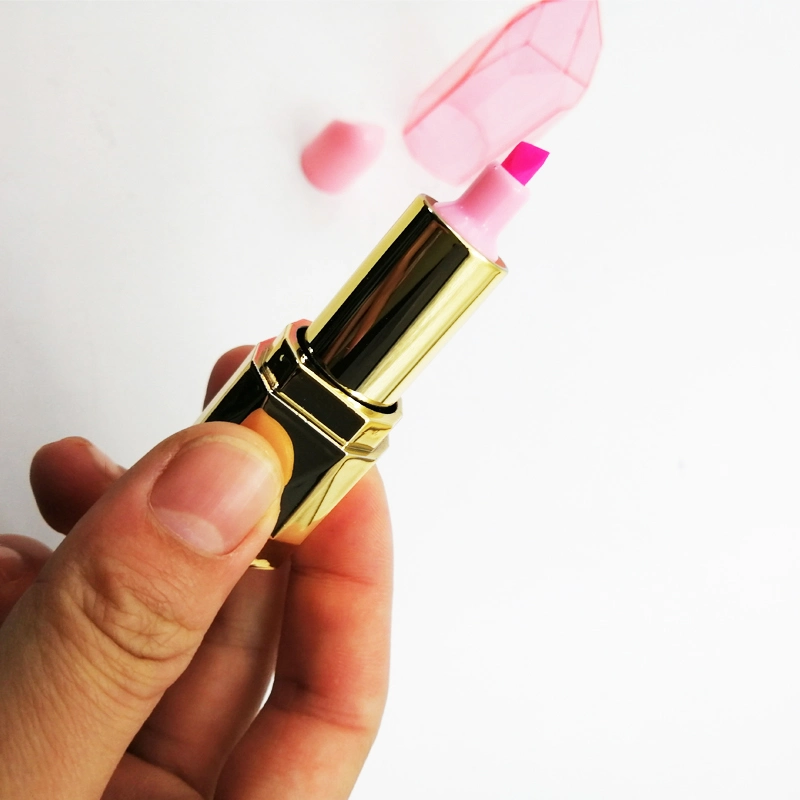 Mini Lipstick Ballpoint Nite Writer Promotional Highlighter Pen