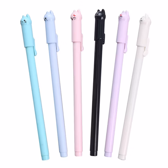 Promotional Creative Color 0.5mm Plastic Gel Ink Pen for Students