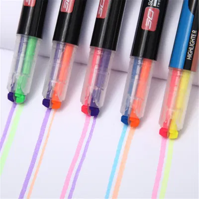 Thicker Double Nib Outline Markers Permanent Double Line Outline Pen for Package Custom