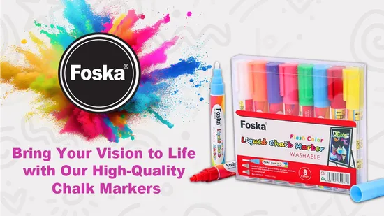 Foska Hot Sale Flash Color Liquid Chalk Marker 