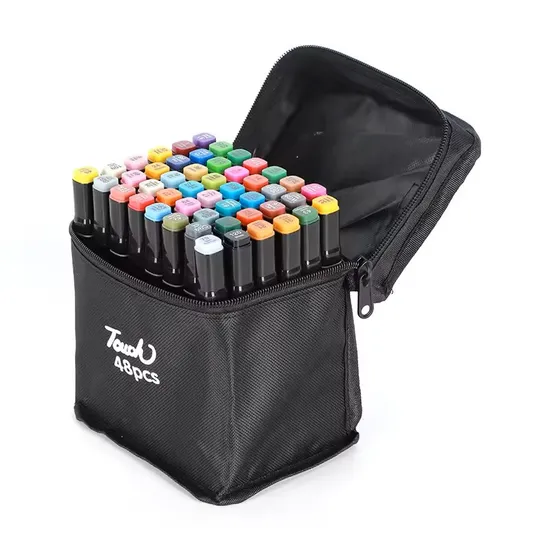 OEM Marker 24/30/36/60/80/168/262 Color Art Marker Dual Head Sketch Markers Brush Pen Set for Drawing 