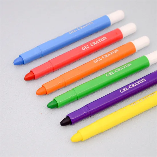 6/8/12 Colors Gel Crayons for Toddlers Non