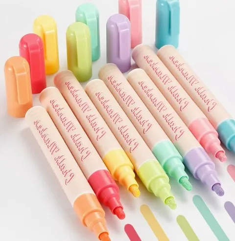 Promotional Office Stationery Marker Pen Erasable Liquid Chalk Marker for Whiteboand 