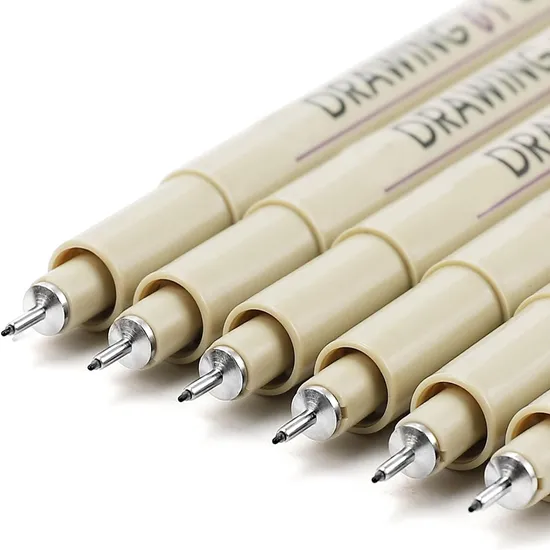 Fine Tip Waterproof Sketch Marker Pens for Artists 