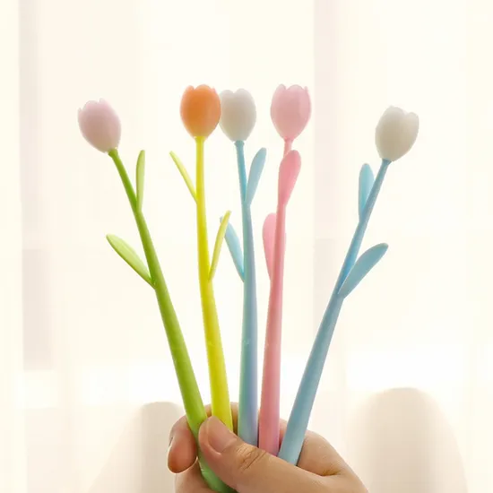 Sunlight Color Changing Tulip Gel Pen 0.5mm Creative Stationery Unique Gift Pen 
