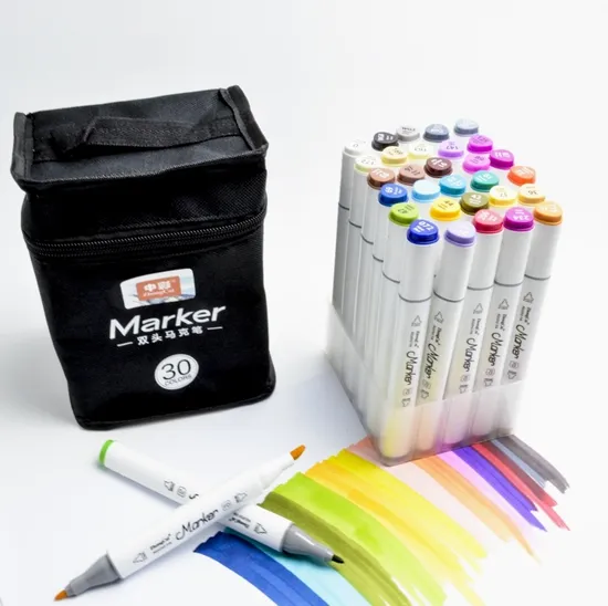 Dual Tip Art Marker Pen for Animation Art Sketch Sketching 