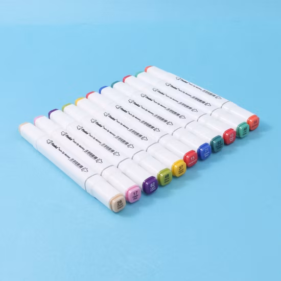 Professional Adult Use Rich Pigment 168 Colors Alcohol Based Graffiti Twin Art Marker Dual