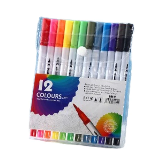 School Art Supplies 12 Colors Paint Pen Rock Painting Set Acrylic Paint Marker for Dly on Stone Ceramic 