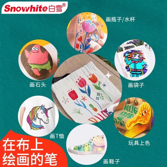 Snowhite Permanent Acrylic Paint Marker for DIY and Painting 
