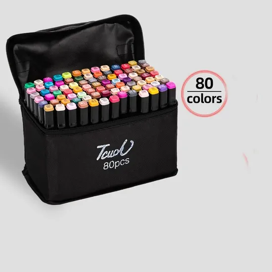 Quickly Delivery Watercolor Double Head DIY Multi Color Note Marker Brush Pen Sets 