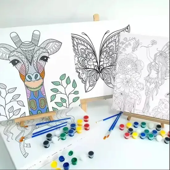 Popular Cartoon Kids Painting Set Art Drawing DIY Kit 