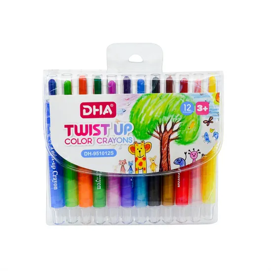 12color Gel Highlighter Silky Crayon Paint Stick with Good Price and Bright Colors Marker for Kids Early Education 