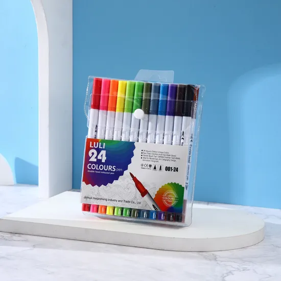 Non Toxic Soft Brush Watercolor Pen 12 Colors Marker Brush Pen Set Art Marker 