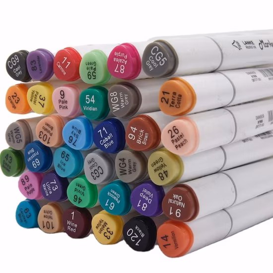 Dual Tip Alcohol Based Multi Color Art Sketch Drawing Marker Pen