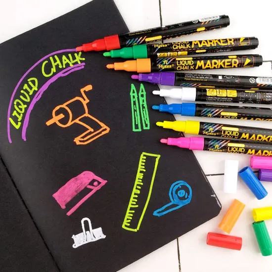 Liquid Chalk Marker Pens LED Writing Board Paint Markers Window Marker 1mm 3mm 6mm 8mm 