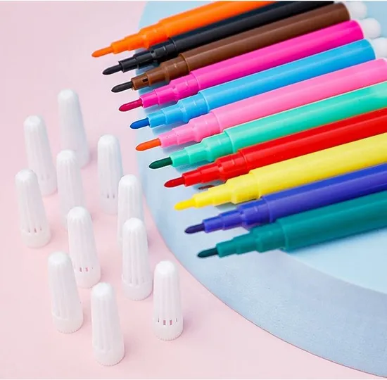 12 Colors Felt Tips Permanent Artist Alcohol