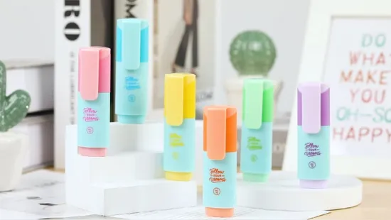 HL2020 Vivid Ink Color Highlighter Mini Marker with Fruity Scents 